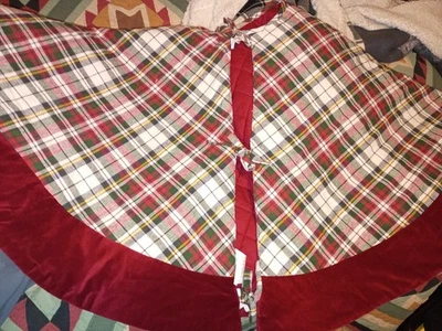 NUEVO CON ETIQUETAS ALFARERÍA GRANERO DENVER CUADROS ÁRBOL DE NAVIDAD FALDA TARTÁN ROJO VERDE  Foto 1 de 4