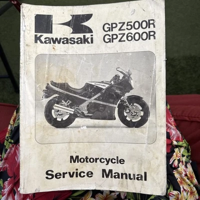 Kawasaki GPZ500R GPZ600R 1985 1986 1987 1988 1989 manual de reparación de servicio OEM Foto 1 de 4