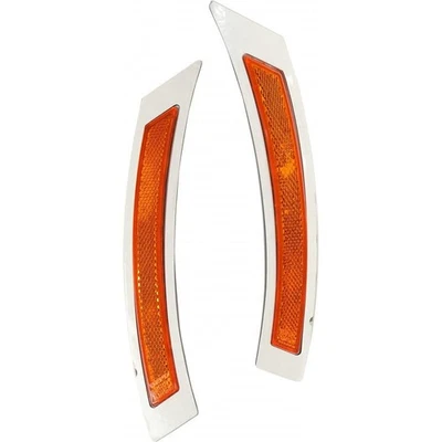 For 2008 2009 2010 BMW 528i Bumper Reflector Pair Driver and Passenger | (CAPA) - Image 1 of 4