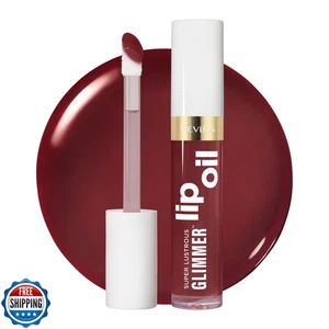 REVLON Super Lustrous Glimmer Lip Oil, Moisturizing and Tinted, Shiny Finish, - Picture 1 of 5