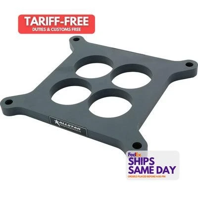 Allstar ALL25983, One Gray Plastic Carb Spacer 4150 4 Hole .500In Performance Pa - Image 1 of 4