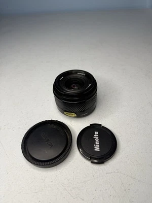 Minolta 28mm AF 1:2.8 Lens Minolta Sony A mount DSLR Camera VERY GOOD w/ Caps - Image 1 of 4