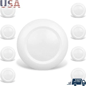 8 Pack LED Disk Light 6 Inch Dimmable Recessed Surface Mount 15W 900 Lumens ETL - Picture 1 of 8