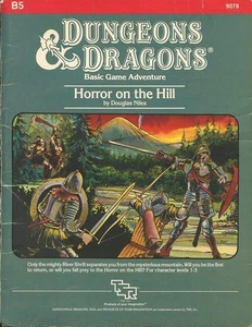 B5 HORROR ON THE HILL Vintage Module Dungeons Dragons D&D TSR Adventure Basic - Picture 1 of 3