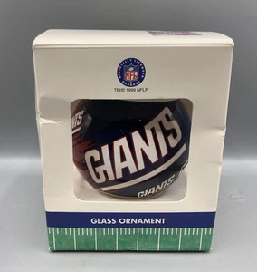 NFL New York Giants 2000 3” bola de vidrio adorno conjunto deportes EE. UU. - Imagen 1 de 7
