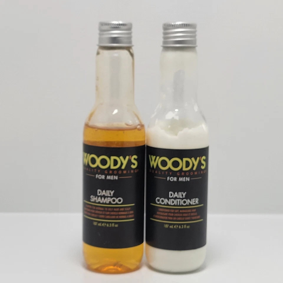 Champú y acondicionador diario WOODY'S Quality Grooming for Men 6,3 oz DUO | Nuevo Foto 1 de 1