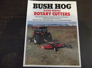 BUSH HOG SERIE 2500 FRESE ROTANTI BROCHURE 2510 2512 - Foto 1 di 3