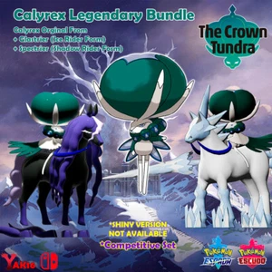 Calyrex + Glastier + Spectrier Forms DLC Crown Tundra Pokemon Sword Espada card - Bild 1 von 4