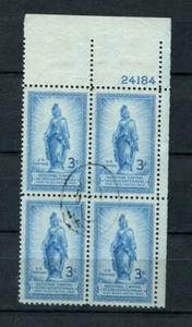 USA : Scott # 989 - Plate Block # 24184 - used - Picture 1 of 1