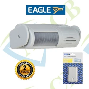 Shop TÜREINGANG KLINGEL Alarm PIR Wireless BESUCHERALARM Bewegungssensor Melder - Bild 1 von 5