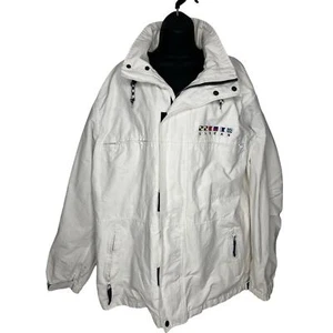 Vintage White Hooded L.L. Bean Sailing Jacket Men’s Tall XL Retro - Picture 1 of 10