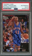 2008-09 Upper Deck #122 Jamal Crawford Signed Card AUTO PSA Slabbed Knicks