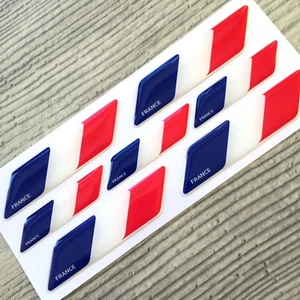 Francia París bandera 3d abovedado emblema calcomanía pegatina coche tuning - Imagen 1 de 4