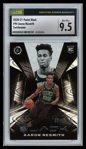 2020 Panini Black Swirlorama Aaron Nesmith #94 Rookie /65 CSG 9.5 MINT Plus - Imagen 1 de 2