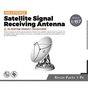 HO Scale 1/87 Satellite Signal Receiving Antenna Railroads Display Diorama - Picture 1 of 2