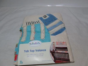 NEW Sumersault ANIMAL SPOTS & STRIPES Tab Top Window Valance 15"x44+3" NIP   - Picture 1 of 1