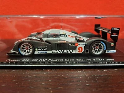 SPARK MODEL 1/43 PEUGEOT 908 HDI FAP N.9 2nd Place LE MANS 24 HOURS 2008 NO BOX - Immagine 1 di 4