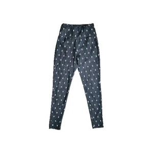 Agnes & Dora Womens Size M Gray & White Diamonds Stretch Pants Pull On Elastic  - Picture 1 of 7