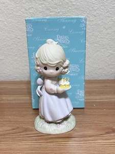 Precious Moments "May Your Birthday Be A Blessing" Cake #524301 Figurine - Picture 1 of 8