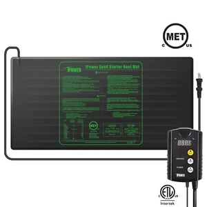 iPower MET Certified Seedling Heat Mat & ETL Digital Thermostat Control Combo - Picture 1 of 15