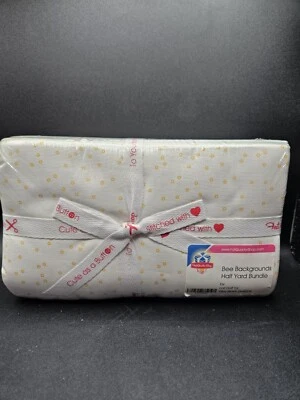 Lori Holt Bee Backgrounds Half Yard Fabric Bundle New - Image 1 of 3