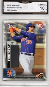 2016 BOWMAN MICHAEL CONFORTO ROOKIE BASEBALL CARD NEW YORK METS - Picture 1 of 1