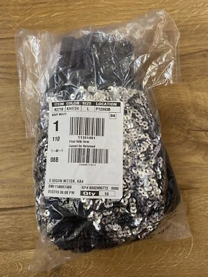 Mitones de lentejuelas J Crew niños talla L nuevos con etiquetas Foto 1 de 4