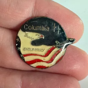 Vintage Columbia Engle-Truly Lapel Pin NASA Shuttle AS IS - Picture 1 of 3