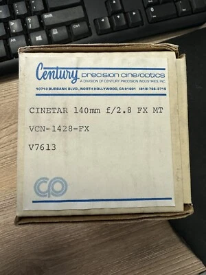 Century Cinetar  140mm f/2.8 V7613 - Image 1 of 2