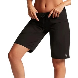 Pantaloncini da bagno Volcom Juniors taglia 5 neri semplici tinta unita nuovi con etichetta - Foto 1 di 11