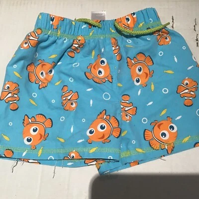 Short de bain Disney Store Pixar Nemo 12-18 mois bébé garçon utilisé une seule fois sans étiquette - Photo 1/4
