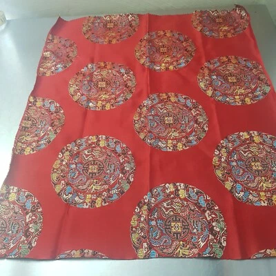 Chinese Silk Satin Fabric 45cms by 54 cms - image 1 of 4
