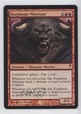 2006 Magic: The Gathering - Coldsnap Foil Karplusan Minotaur #86 6c5