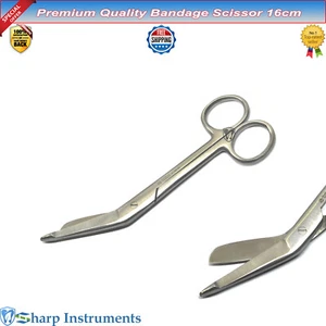 Bandage Scissors 16cm Lister Surgical Surgery Medical Hospital Instruments Steel - Picture 1 of 3
