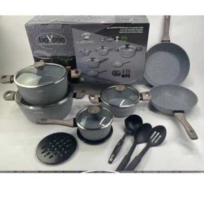 Set 15 Pezzi Pentole della Bavaria in Pietra Antiaderente anche per induzione - Immagine 1 di 4