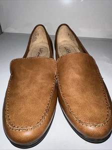 Life Stride Comfort Flex Womens Shoes Size 9 M Brown Slip-On Leather Loafers - Picture 1 of 16