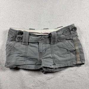 Abercrombie & Fitch Y2K Women’s Size 0 Green Low Rise Mini Skirt Distress #3223 - Picture 1 of 8