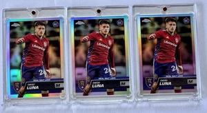 Diego Luna 2023 TOPPS CHROME MLS (3) REFRACTORS #9 Real Salt Lake ROOKIE “USMNT” - Picture 1 of 2
