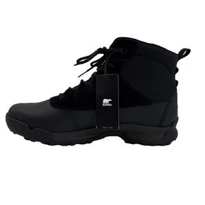 Sorel Buxton Lite Lace Plus Waterproof Boot Mens 12 Black - Picture 1 of 5