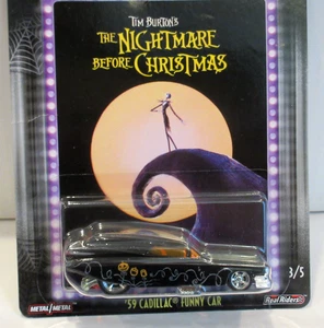 HOT WHEELS ~NIGHT BEFORE CHRISTMAS '59 CADILLAC CARRO FUNNY CAR con VERI PILOTI~ - Foto 1 di 6