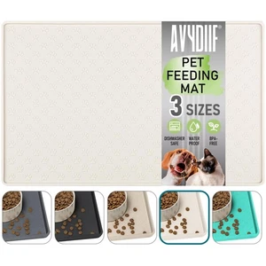 Hunde Katzen Futtermatte  Silikon 48x30cm rutschfest spülmaschinenfest - Bild 1 von 2