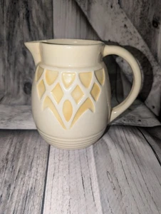 Vintage MCM Robinson Ransbottom Pottery Yellow 5” Pitcher READ SEE PICS - Picture 1 of 7