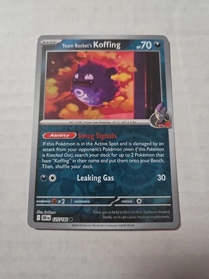 Team Rocket's Koffing - 125/182 - Common - Reverse Holo - Pokemon TCG - Image 1 of 2
