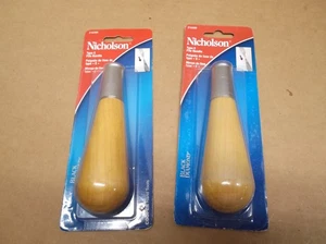 Nicholson File Handles Wood Type E 2 handles - Picture 1 of 2