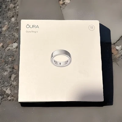 Oura Ring *Gen 4 - Silver - Size 10 (with box *says size 11)  - Image 1 of 4