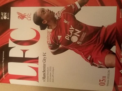 Liverpool Women V Manchester City Programme 12.10.2025 - Image 1 of 4