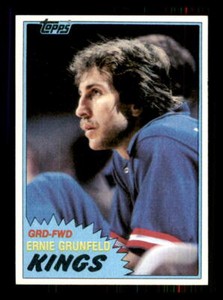 1981 Basketball Topps Ernie Grunfeld Kansas City Kings #MW94 RC2