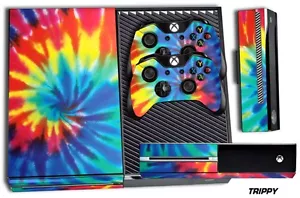 Designer Skin für Xbox One 1 Gaming Konsole + 2 Controller Aufkleber Trippy - Bild 1 von 1