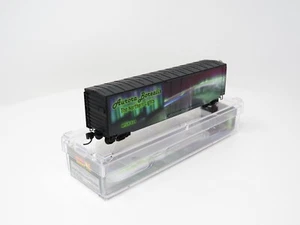 Micro-Trains N 03800650 Northern Lights 2024 Aurora Borealis 50' Boxcar Freight - Picture 1 of 8