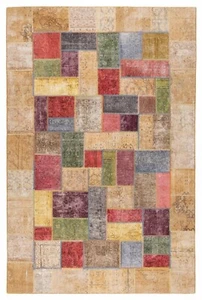 Patchwork Handgeknüpfter Perserteppich 320x210 cm-Orient,Carpet,Rug,Vintage - Bild 1 von 6